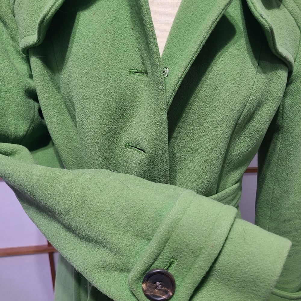 Lilly Pulitzer Bright Green Belted Trench Coat - Picture 2 of 4